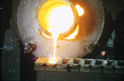 1960s Photo of George Glucina at work in his factory in West Auckland